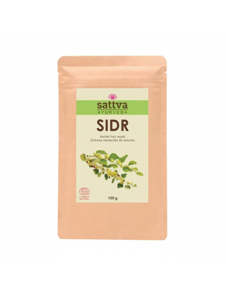 MASECZKA ZIOŁOWA DO WŁOSÓW SIDR ECO 100 g - SATTVA (AYURVEDA)