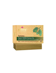 SZAMPON DO WŁOSÓW W KOSTCE TAMANU ECO 100 g - SATTVA (AYURVEDA)