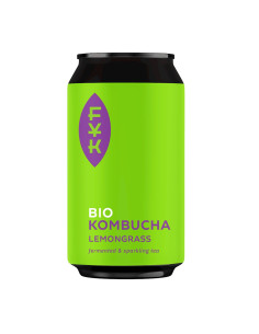 KOMBUCHA HERBATA CZARNA Z TRAWĄ CYTRYNOWĄ BEZGLUTENOWA BIO 330 ml - FOREVER YOUNG KOMBUCHA