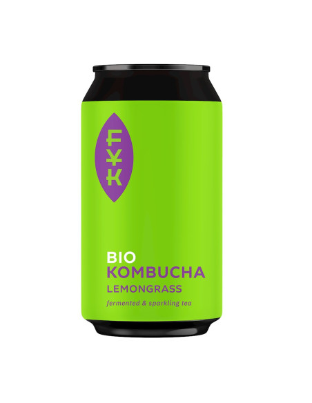 KOMBUCHA HERBATA CZARNA Z TRAWĄ CYTRYNOWĄ BEZGLUTENOWA BIO 330 ml - FOREVER YOUNG KOMBUCHA