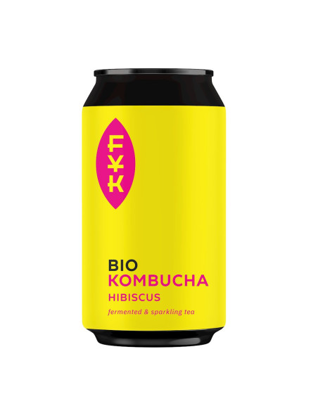 KOMBUCHA HERBATA CZARNA Z HIBISKUSEM BEZGLUTENOWA BIO 330 ml - FOREVER YOUNG KOMBUCHA
