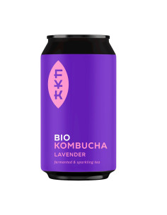KOMBUCHA HERBATA ZIELONA Z LAWENDĄ BEZGLUTENOWA BIO 330 ml - FOREVER YOUNG KOMBUCHA