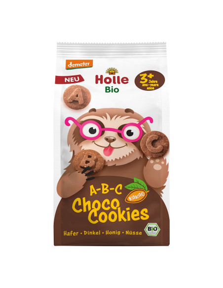 CIASTECZKA KAKAOWO - ORZECHOWE LITERKI ABC OD 3 ROKU DEMETER BIO 125 g - HOLLE