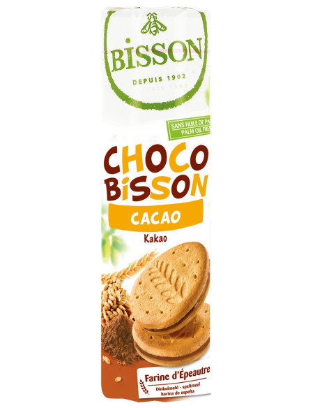 CIASTKA MARKIZY ORKISZOWE Z KREMEM KAKAOWYM BIO 300 g - BISSON