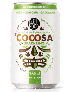 WODA KOKOSOWA GAZOWANA 330 ml - DIET-FOOD (COCOSA)