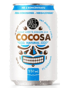 WODA KOKOSOWA NATURALNA NIEGAZOWANA 330 ml - DIET-FOOD (COCOSA)