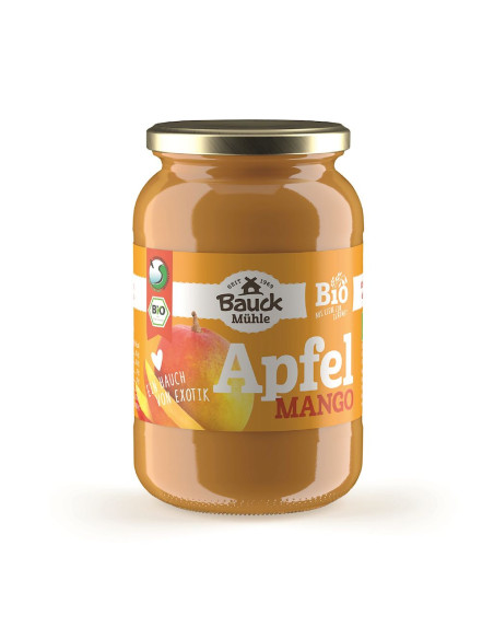 MUS JABŁKO - MANGO BEZ DODATKU CUKRÓW BIO 360 g - BAUCK MUHLE