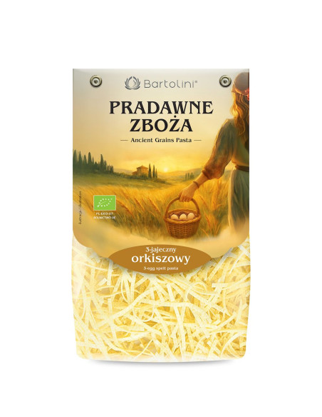 MAKARON (3-JAJECZNY ORKISZOWY) KRAJANKA BIO 250 g - BARTOLINI (PRADAWNE ZBOŻA)