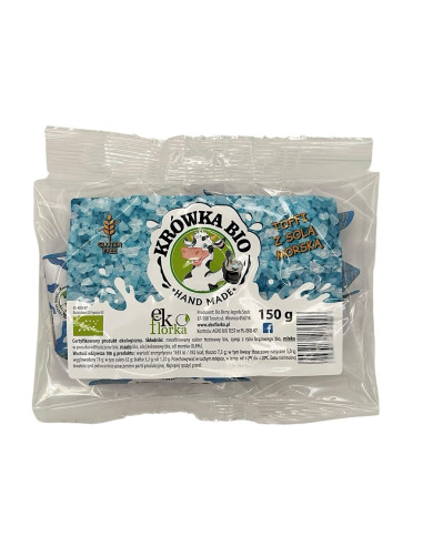 KRÓWKI TOFFI Z SOLĄ MORSKĄ BEZGLUTENOWE BIO 150 g - EKOFLORKA