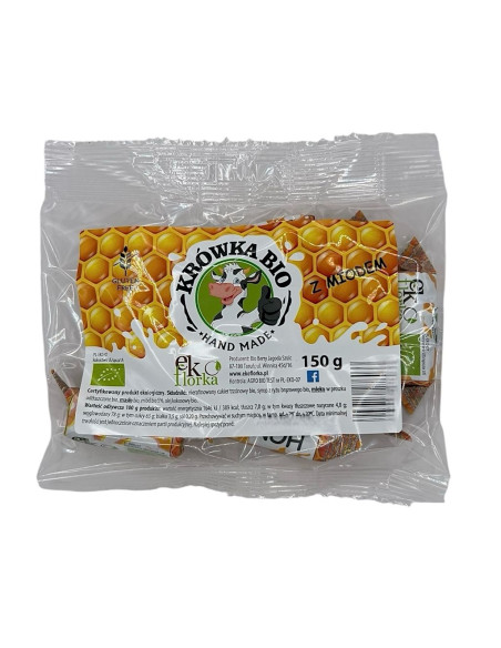KRÓWKI Z MIODEM BEZGLUTENOWE BIO 150 g - EKOFLORKA