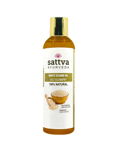 OLEJ SEZAMOWY TŁOCZONY NA ZIMNO 250 ml - SATTVA (FOODS)