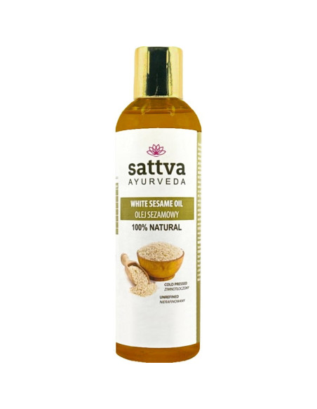 OLEJ SEZAMOWY TŁOCZONY NA ZIMNO 250 ml - SATTVA (FOODS)