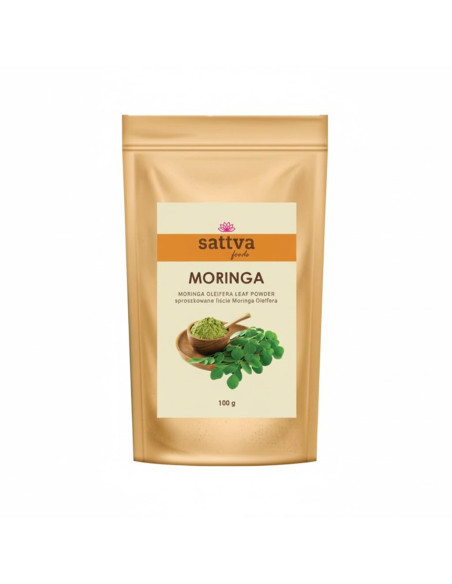 MORINGA OLEIFERA SPROSZKOWANA 100 g - SATTVA (FOODS)