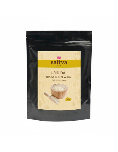 SOCZEWICA BIAŁA ŁUSKANA URID DAL 500 g - SATTVA (FOODS)