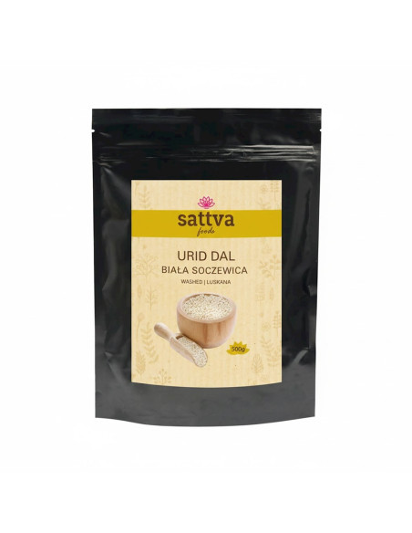 SOCZEWICA BIAŁA ŁUSKANA URID DAL 500 g - SATTVA (FOODS)