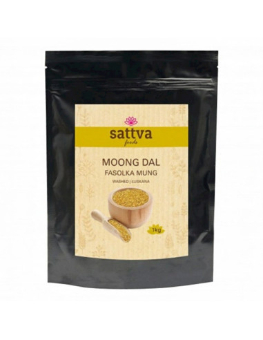 FASOLKA MUNG ŁUSKANA MOONG DAL 1 kg - SATTVA (FOODS)