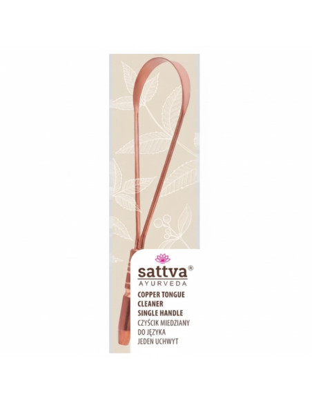 CZYŚCIK MIEDZIANY DO JĘZYKA POJEDYNCZY - SATTVA (AYURVEDA)