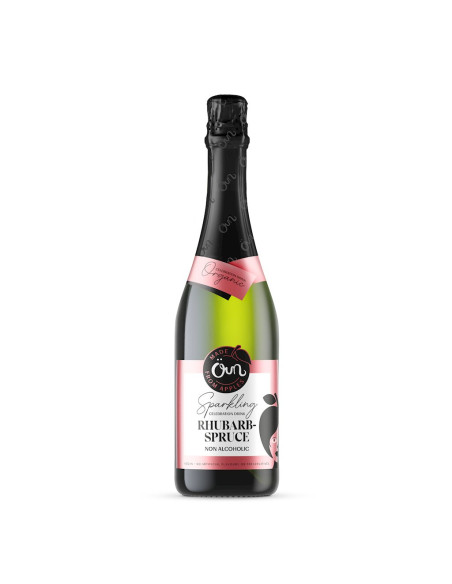 NAPÓJ BEZALKOHOLOWY RABARBAROWO - ŚWIERKOWY MUSUJĄCY BIO 750 ml - OUN