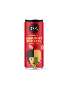 NAPÓJ MUSUJĄCY NA ODPORNOŚĆ IMBIR - CHILI BEZ DODATKU CUKRÓW BIO 250 ml - OUN