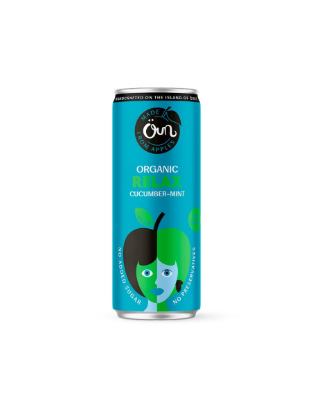NAPÓJ MUSUJĄCY NA RELAKS OGÓREK - MIĘTA BEZ DODATKU CUKRÓW BIO 250 ml -  OUN