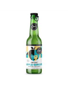 NAPÓJ MUSUJĄCY JABŁKO - IMBIR BEZ DODATKU CUKRÓW BIO 330 ml - OUN
