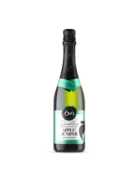 NAPÓJ BEZALKOHOLOWY JABŁKOWO - JAŁOWCOWY MUSUJĄCY BIO 750 ml - OUN