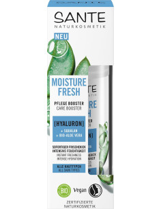 KREM - BOOSTER DO TWARZY NAWILŻAJĄCY Z KWASEM HIALURONOWYM, SKWALANEM I ALOESEM ECO 50 ml - SANTE