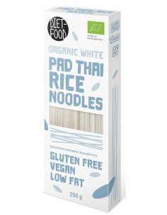 MAKARON (RYŻOWY) NOODLE PAD THAI BEZGLUTENOWY BIO 250 g - DIET-FOOD
