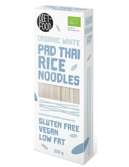 MAKARON (RYŻOWY) NOODLE PAD THAI BEZGLUTENOWY BIO 250 g - DIET-FOOD