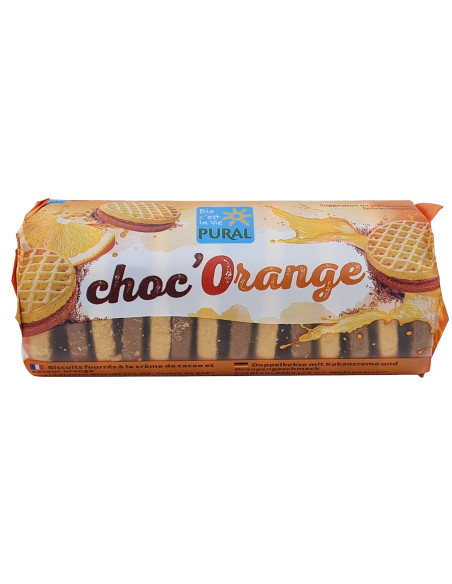 CIASTKA MARKIZY MINI Z KREMEM KAKAO - POMARAŃCZA BIO 85 g - PURAL