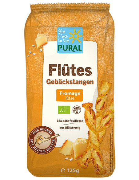 PALUSZKI Z CIASTA FRANCUSKIEGO Z SEREM BIO 125 g - PURAL
