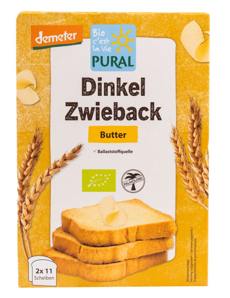 SUCHARKI ORKISZOWE MAŚLANE BIO 200 g - PURAL