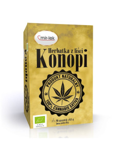 HERBATKA LIŚĆ KONOPI BIO (20 x 0,8 g) 16 g - MIR-LEK
