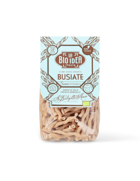 MAKARON (SEMOLINOWY PÓŁRAZOWY) BUSIATE BIO 375 g - LA BIO IDEA