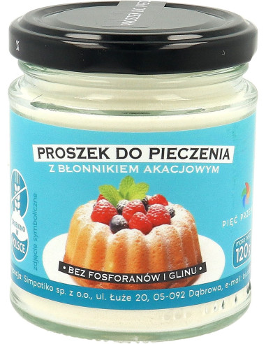 PROSZEK DO PIECZENIA Z BŁONNIKIEM AKACJOWYM BEZGLUTENOWY 120 g - PIĘĆ PRZEMIAN