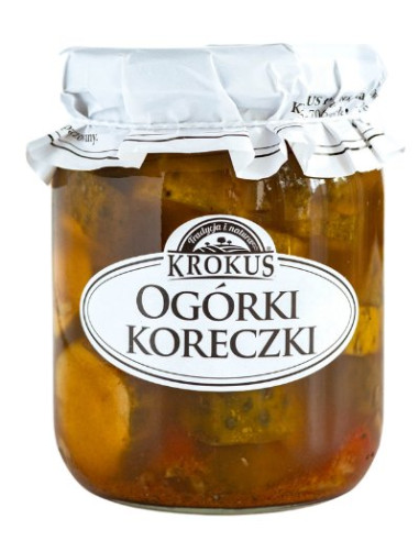 OGÓRKI KORECZKI KONSERWOWE 530 g (250 g) - KROKUS