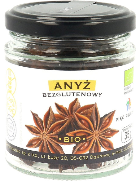 ANYŻ GWIAZDKOWY BEZGLUTENOWY BIO 35 g - PIĘĆ PRZEMIAN