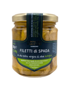 MIECZNIK FILETY W BIO OLIWIE Z OLIWEK EXTRA VIRGIN 200 g (140 g) (SŁOIK) - COMPAGNIA MEDITERRANEA