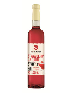 SYROP DO DRINKÓW I KOKTAJLI STRAWBERRY DAIQUIRI BIO 500 ml - HOLLINGER
