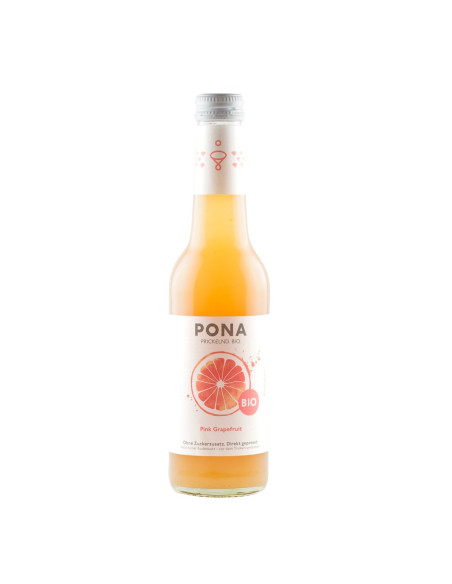 LEMONIADA RÓŻOWY GREJPFRUT BEZ DODATKU CUKRÓW BIO 330 ml - PONA