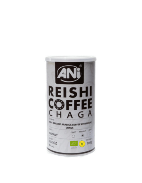 KAWA ROZPUSZCZALNA ARABICA Z REISHI I CHAGA BIO 100 g - ANI