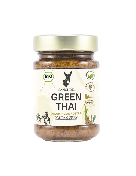 PASTA CURRY GREEN THAI BEZGLUTENOWA BIO 190 g - SANCHON