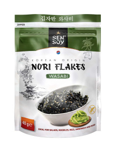 PŁATKI NORI WASABI BEZGLUTENOWE 40 g - SEN SOY