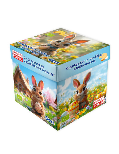 CIASTECZKA Z WRÓŻBĄ NA WIELKANOC BIO (6 szt.) 36 g - D&D FUN COOKIES (PRODUKT SEZONOWY)