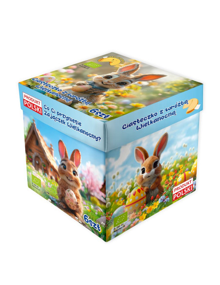 CIASTECZKA Z WRÓŻBĄ NA WIELKANOC BIO (6 szt.) 36 g - D&D FUN COOKIES (PRODUKT SEZONOWY)