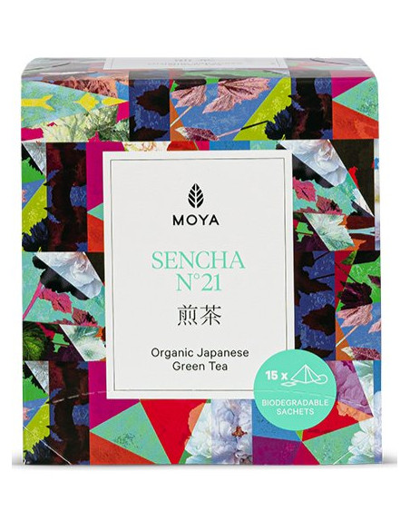 HERBATA ZIELONA SENCHA JAPOŃSKA BIO (15 x 1,5 g) 22,5 g - MOYA MATCHA