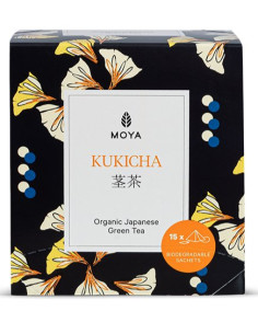 HERBATA ZIELONA KUKICHA JAPOŃSKA BIO (15 x 1,5 g) 22,5 g - MOYA MATCHA