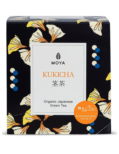 HERBATA ZIELONA KUKICHA JAPOŃSKA BIO (15 x 1,5 g) 22,5 g - MOYA MATCHA