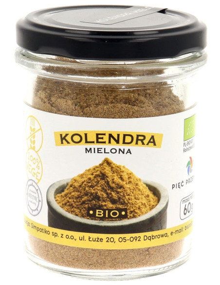 KOLENDRA MIELONA BEZGLUTENOWA BIO 60 g - PIĘĆ PRZEMIAN
