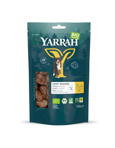 (DLA PSA) PRZYSMAK - KĄSKI Z KURCZAKIEM I SPIRULINĄ BIO 150 g - YARRAH